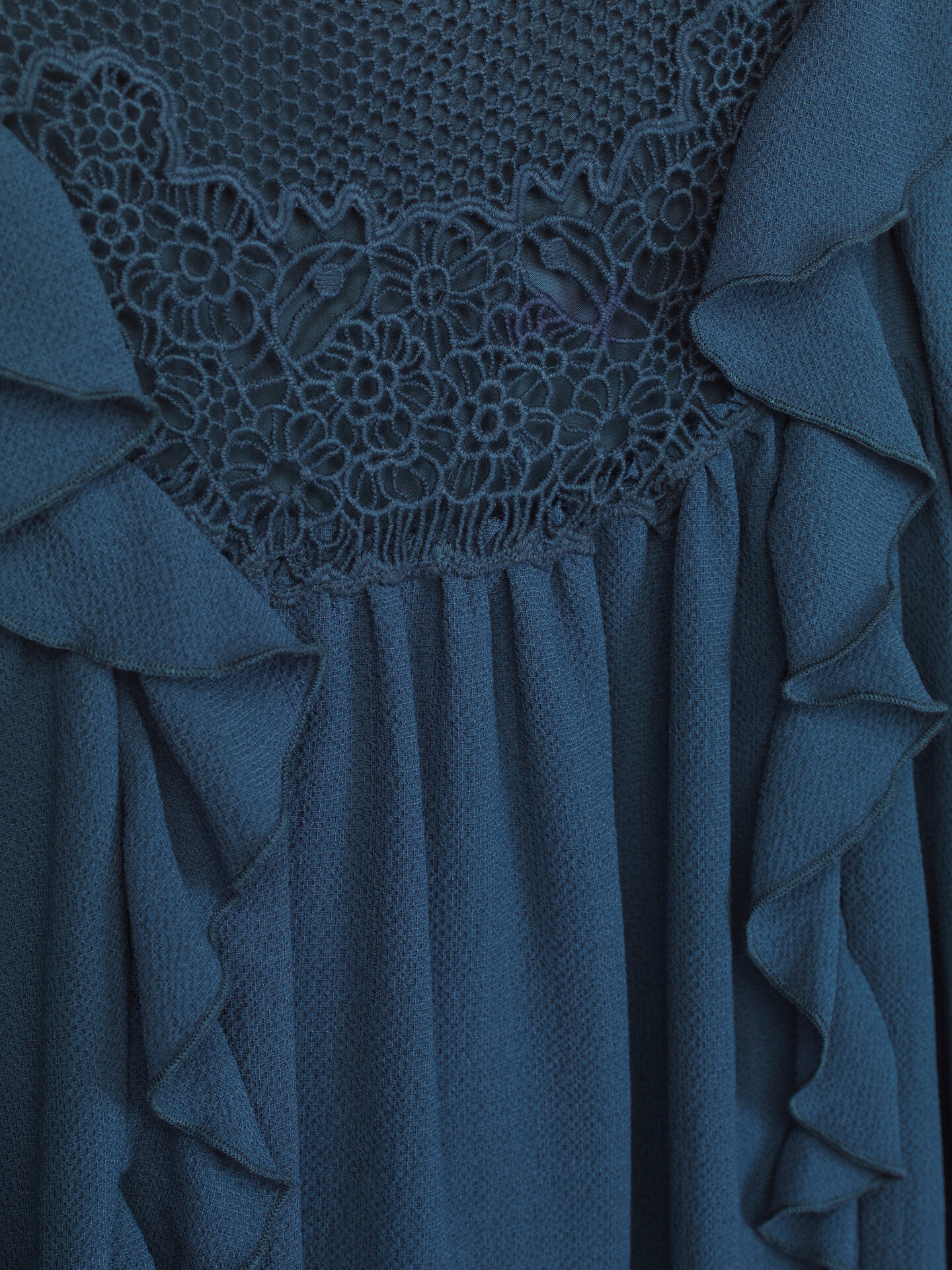 Kids' guipure embellished dress - 7