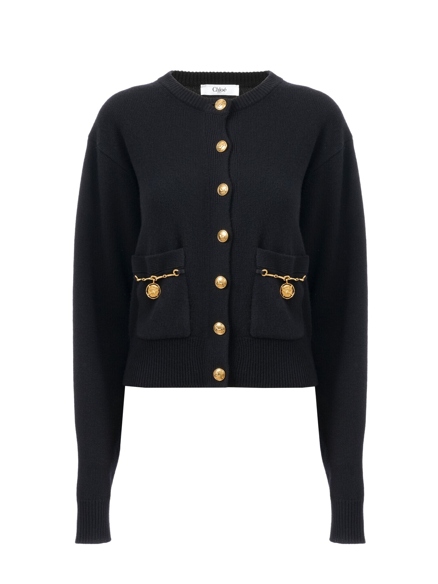 【美品】STONE  ブラックカーディガン L My Beautiful Landlet FAUX ALPACA ビッグカーディガン Black