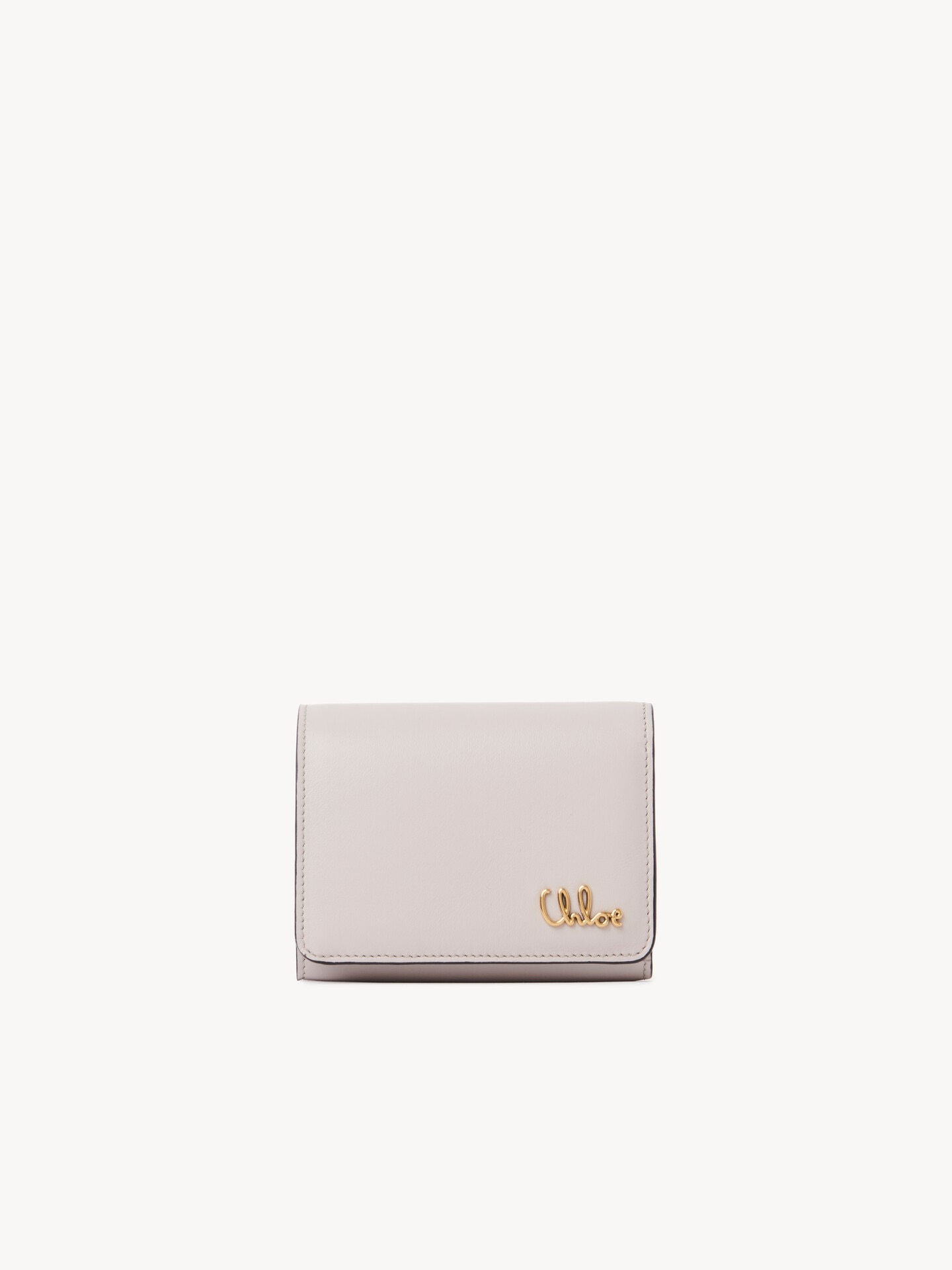 Small Chlo&eacute; Iconic tri-fold with coin pocket in grained leather - 1