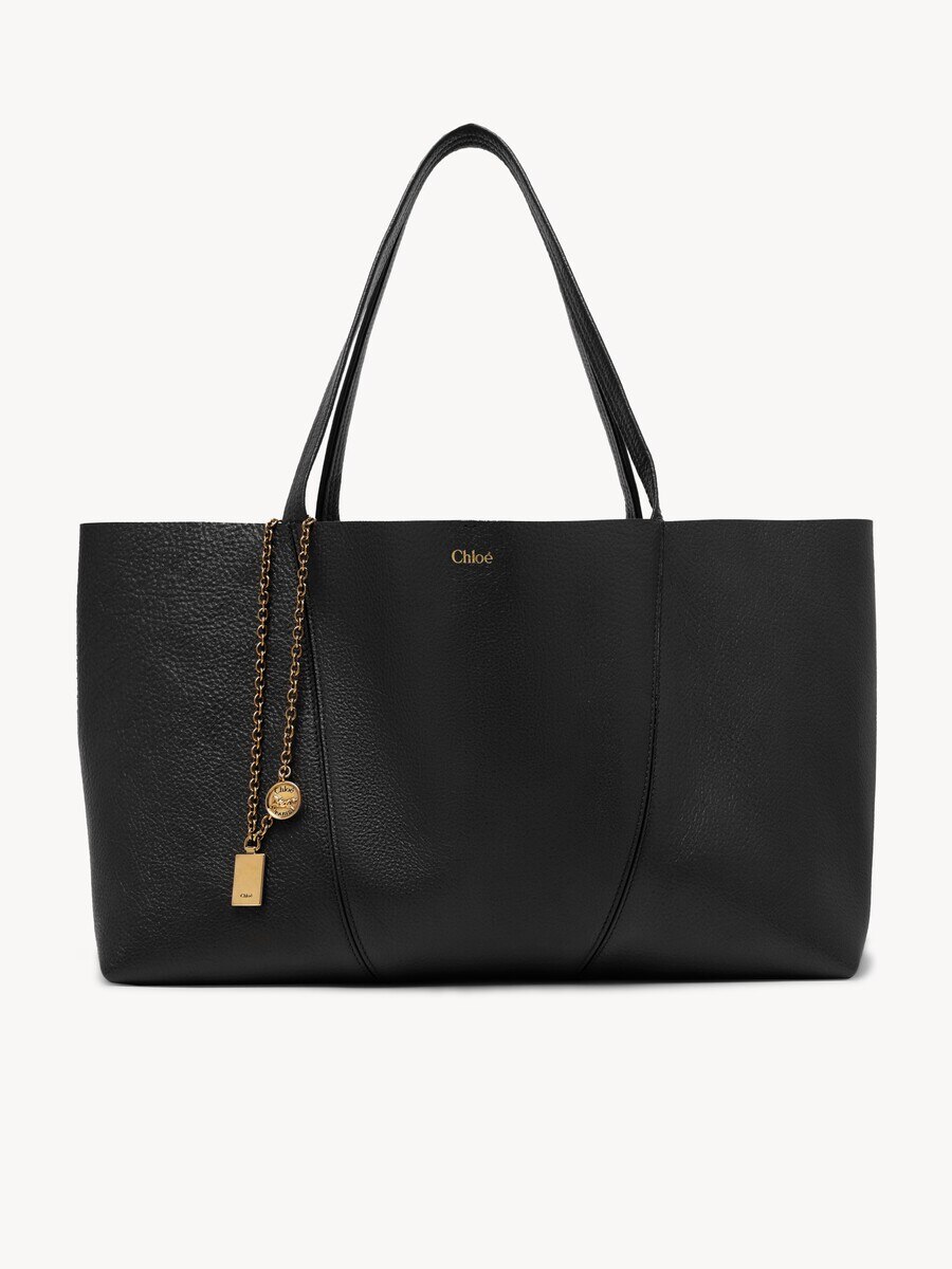 Chlo&eacute; Spin east-west tote bag in grained leather - 1