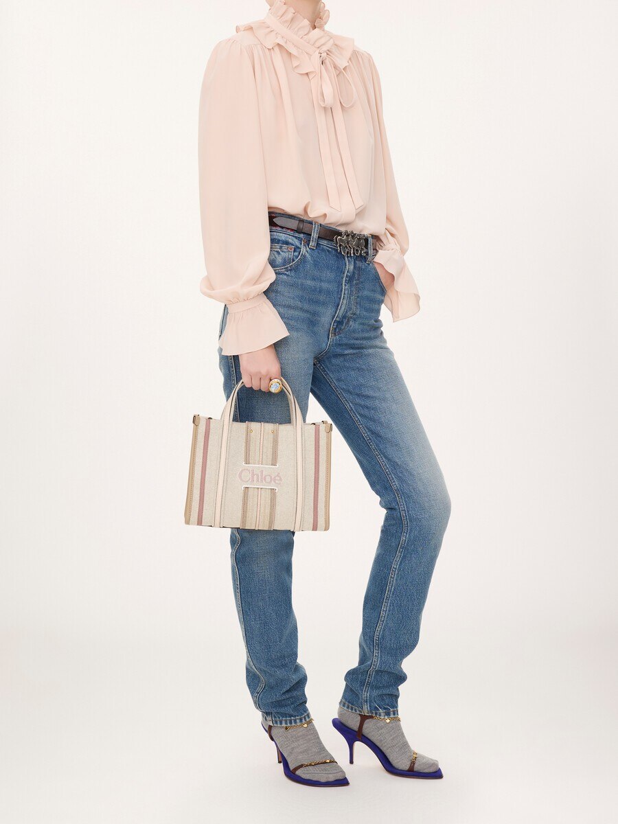 Small Woody Loop tote bag in canvas - 8