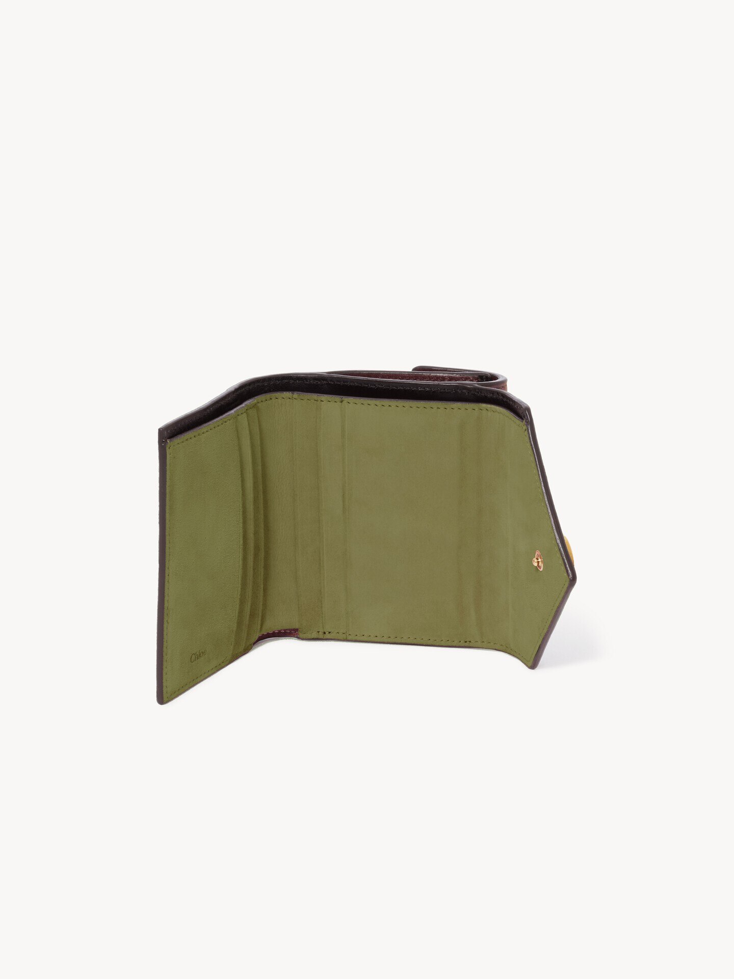 Small Envelope tri-fold in soft & suede leather - 3.0