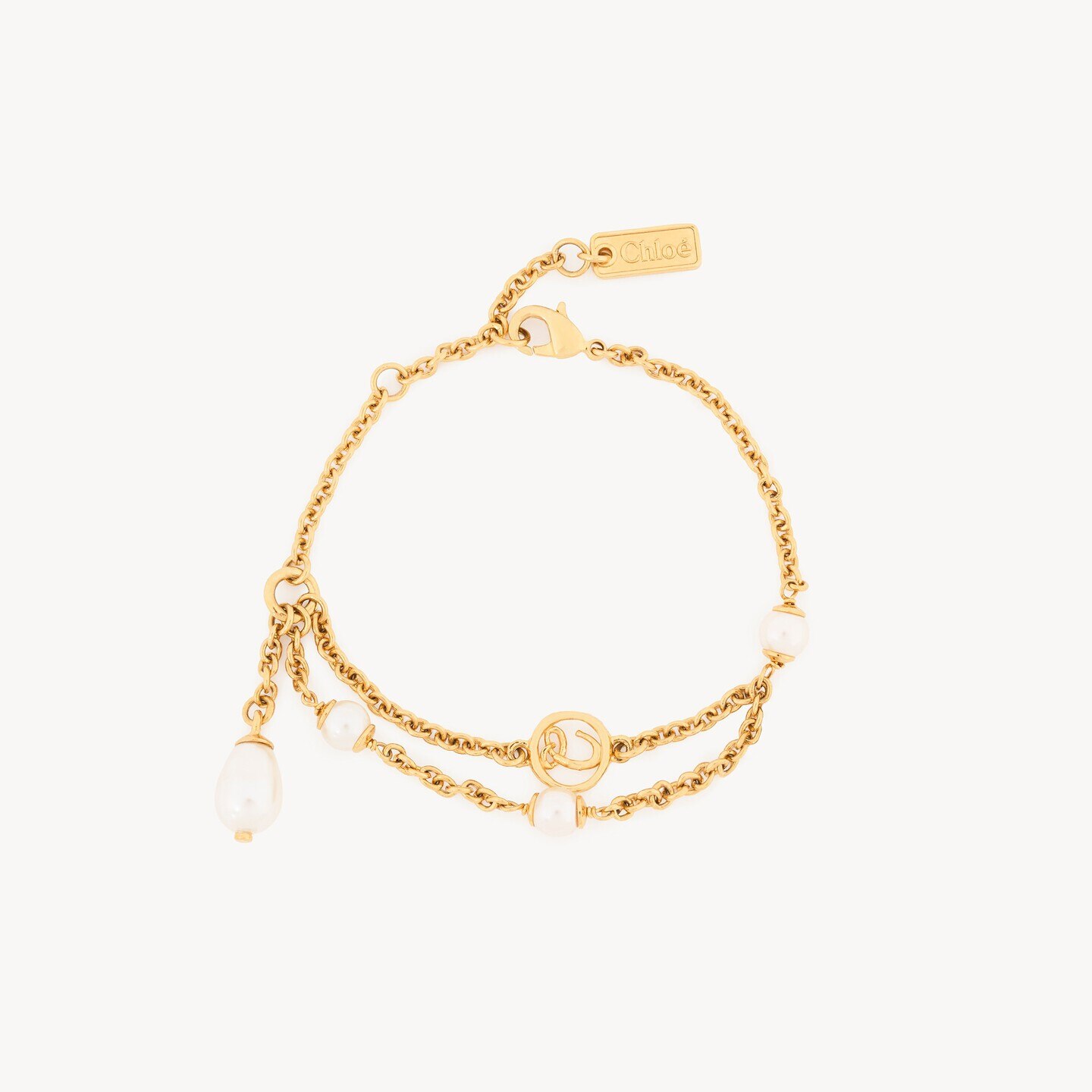 Chloé Classy ブレスレット Gold and Pearly - Chloé