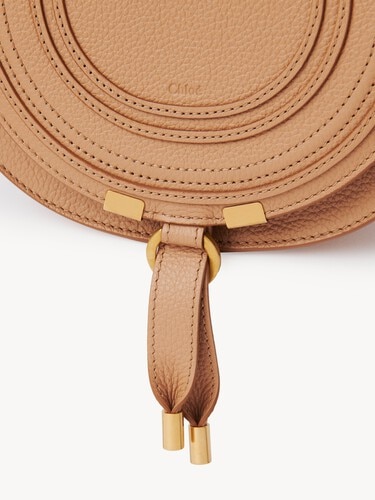 Small Marcie saddle bag in grained leather - 9