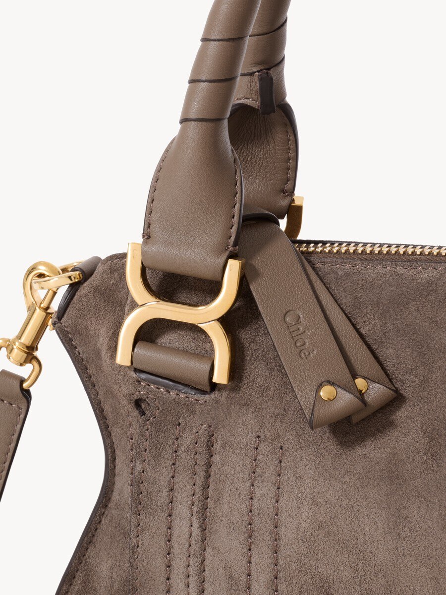 Small Marcie bag in suede leather - 8