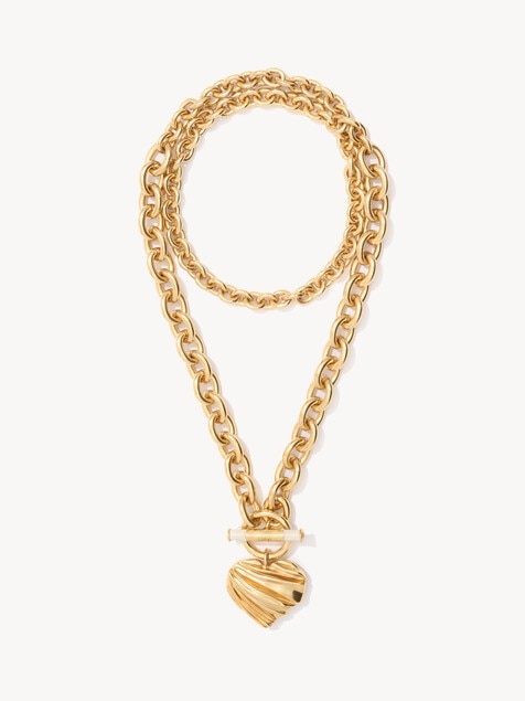 Collier Chlo&eacute; Pleated Heart