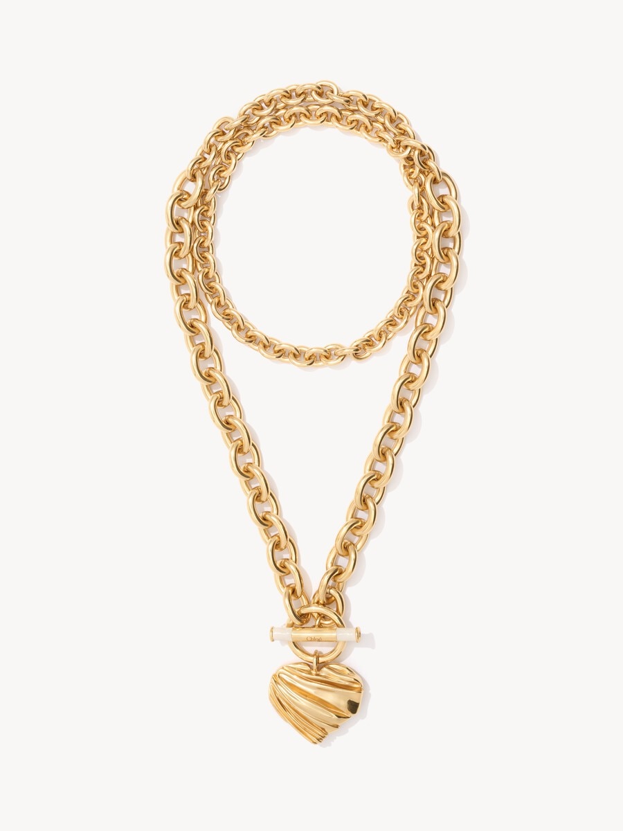 Collier Chlo&eacute; Pleated Heart - 2
