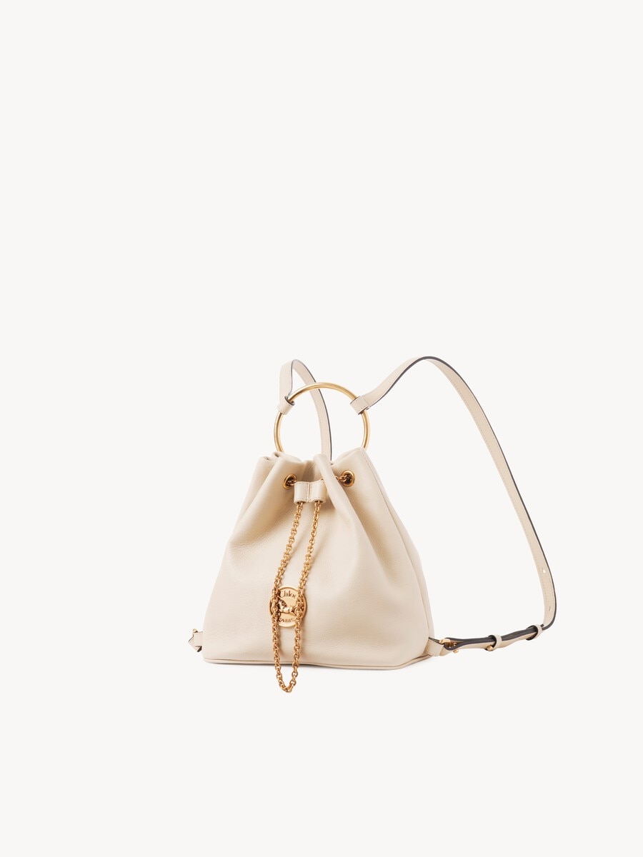 Petit sac &agrave; dos Bracelet en cuir grain&eacute; - 5