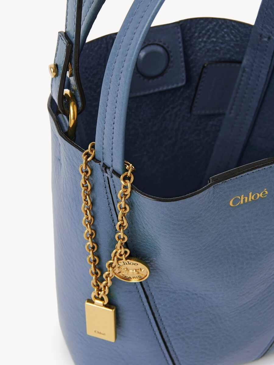 Small Chlo&eacute; Spin tote bag in grained leather - 7