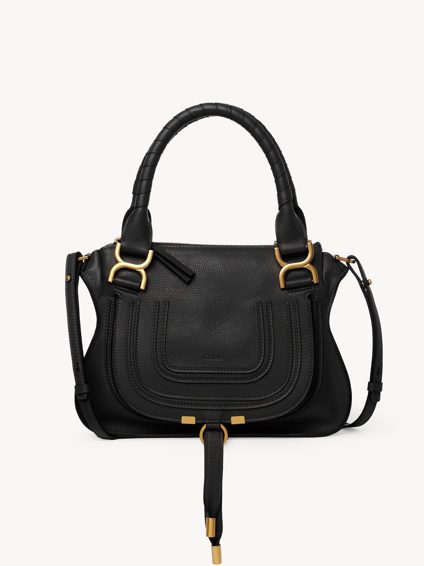 Small Marcie bag in grained leather - 1.0