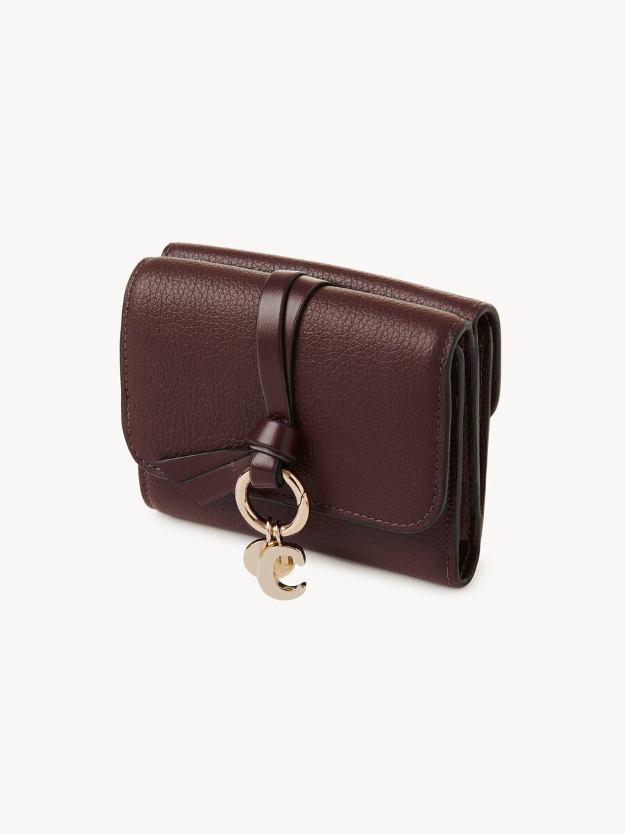 Small Alphabet tri-fold in grained leather - 2
