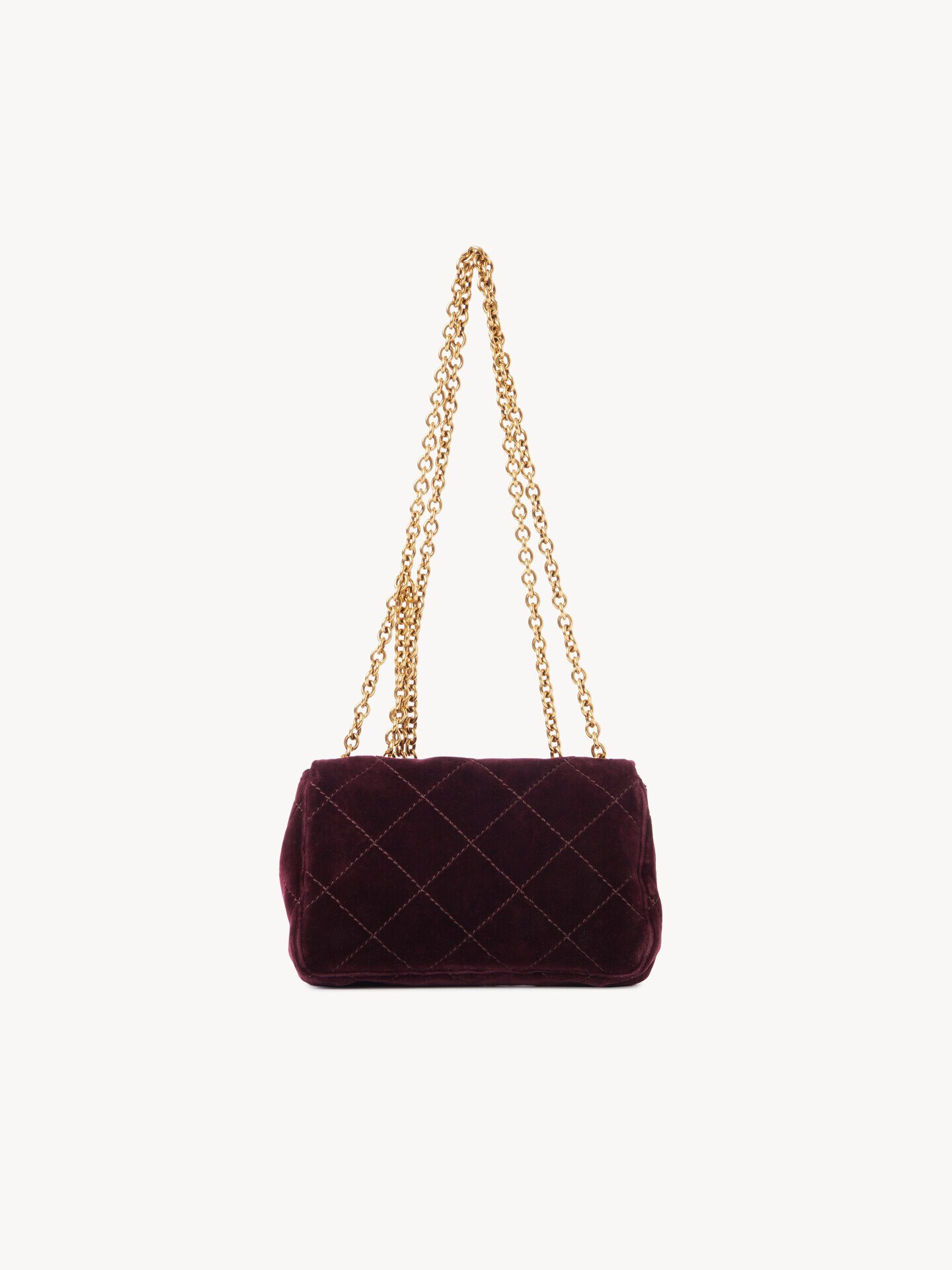 Bolso de hombro peque&ntilde;o Chlo&eacute; Heritage de terciopelo - 5