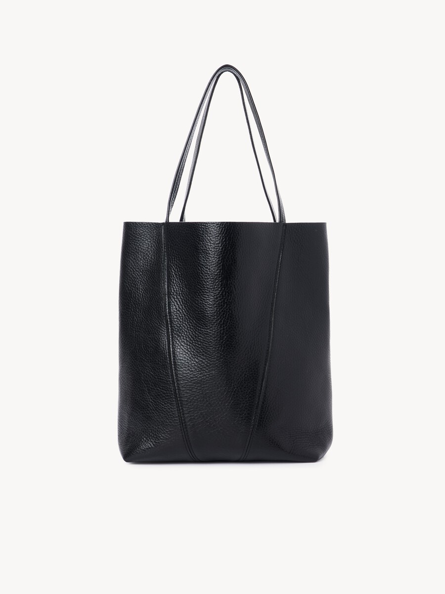 Chlo&eacute; Spin tote bag in grained leather - 4