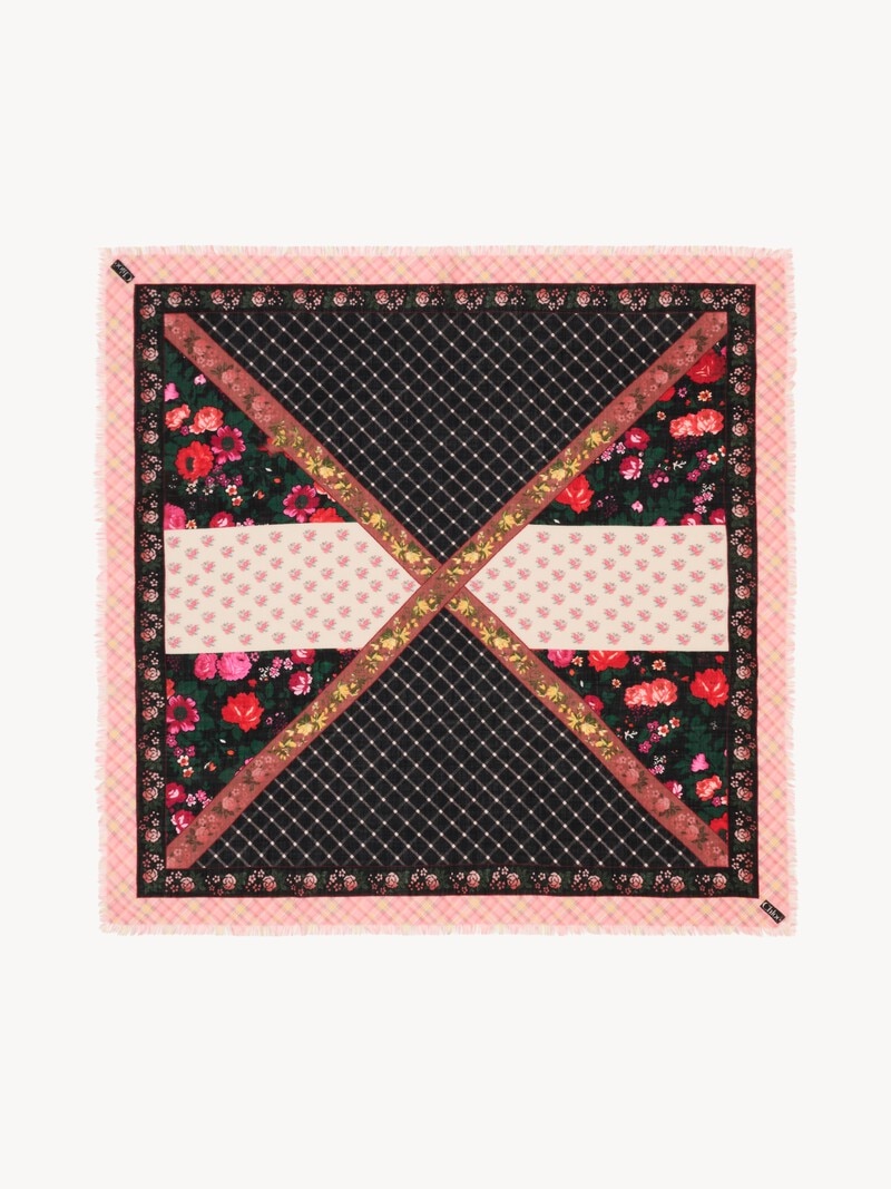 The Chloé Folk square scarf in wool by Chloé