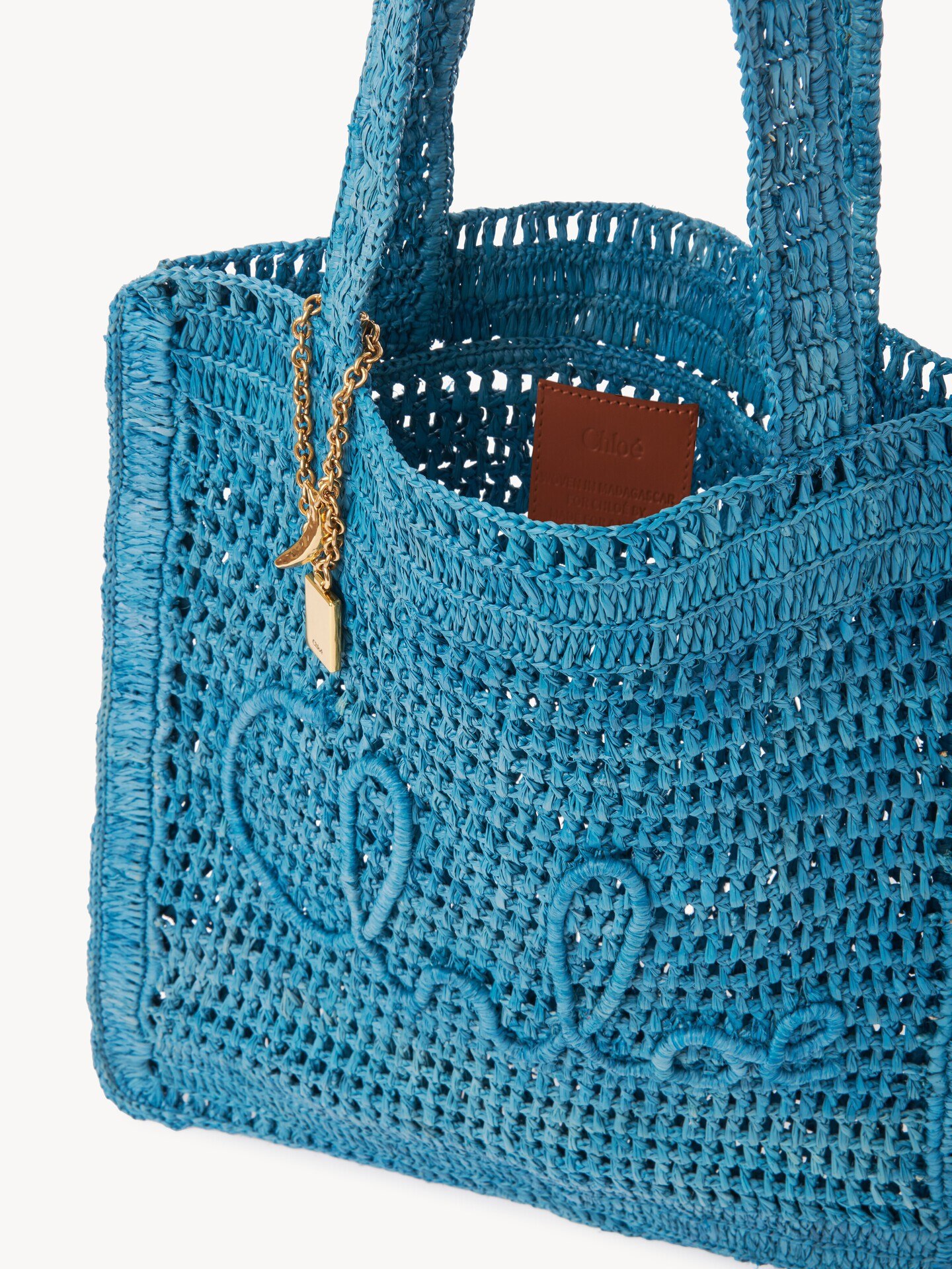 Summer Banana tote bag in raffia - 8