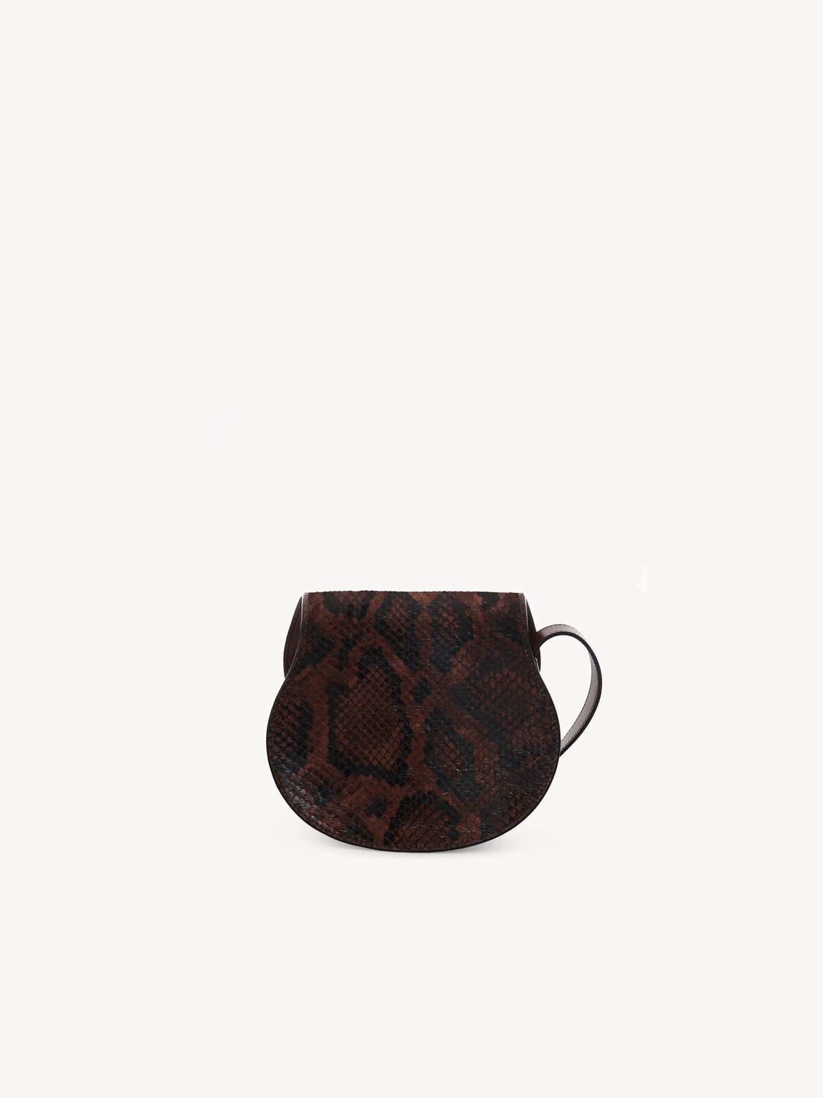 Chloé Small Marcie saddle bag in python-effect leather | Thumbnail 4 Chloé Small Marcie saddle bag in python-effect leather | Thumbnail 4