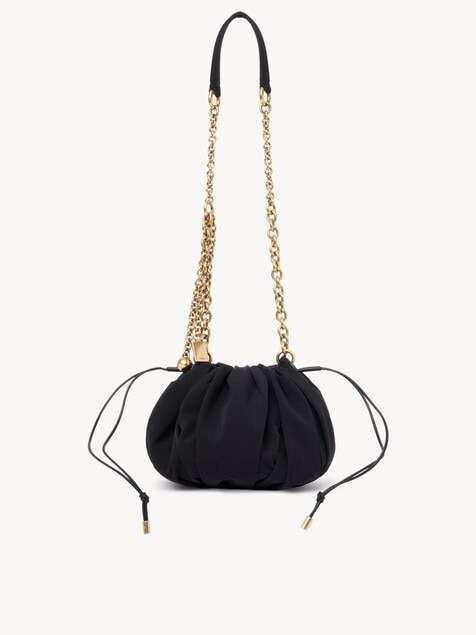 Chlo&eacute; Pliss&eacute; Schultertasche mit Kette aus Nylon