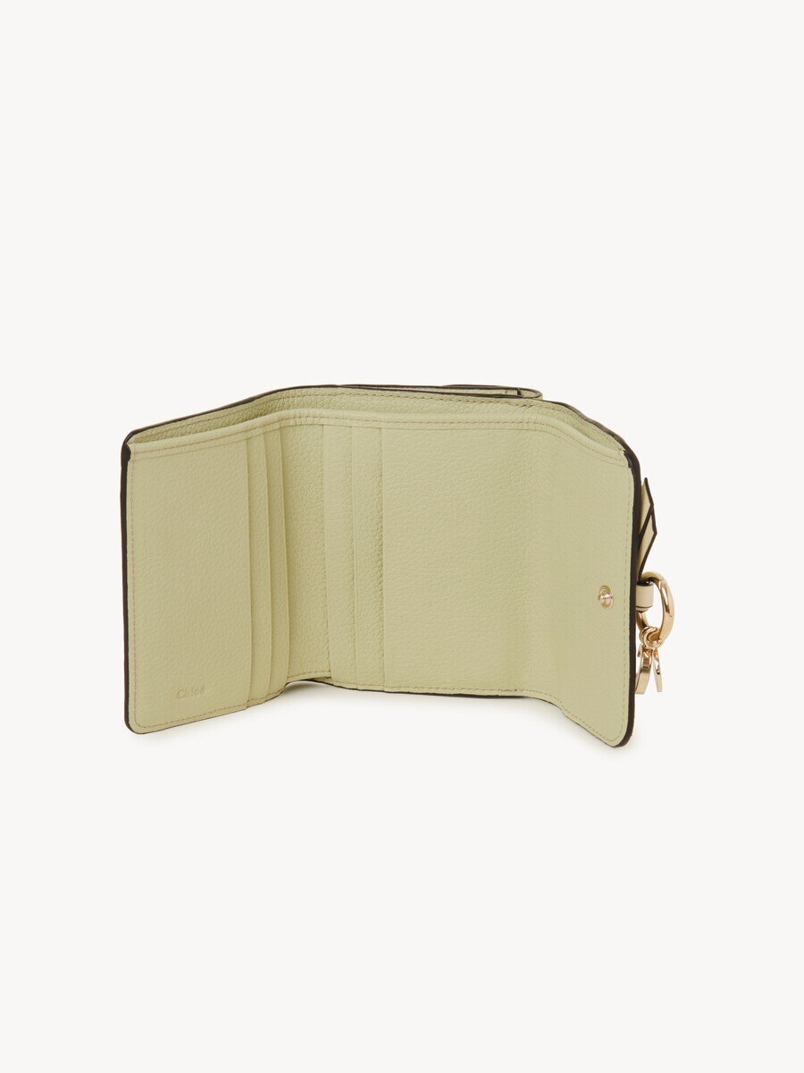 Small Alphabet tri-fold in grained leather - 5