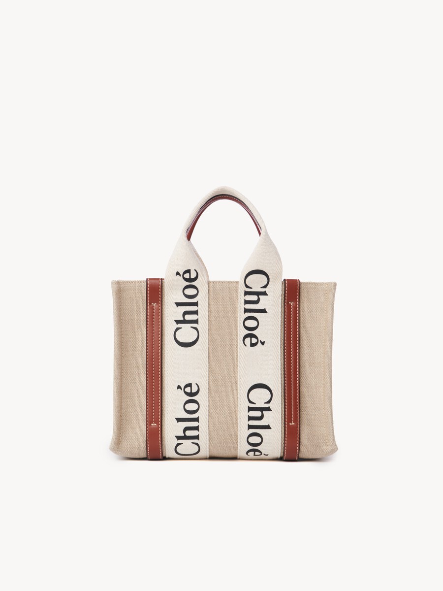 Bolso tote peque&ntilde;o Woody de lino - 7
