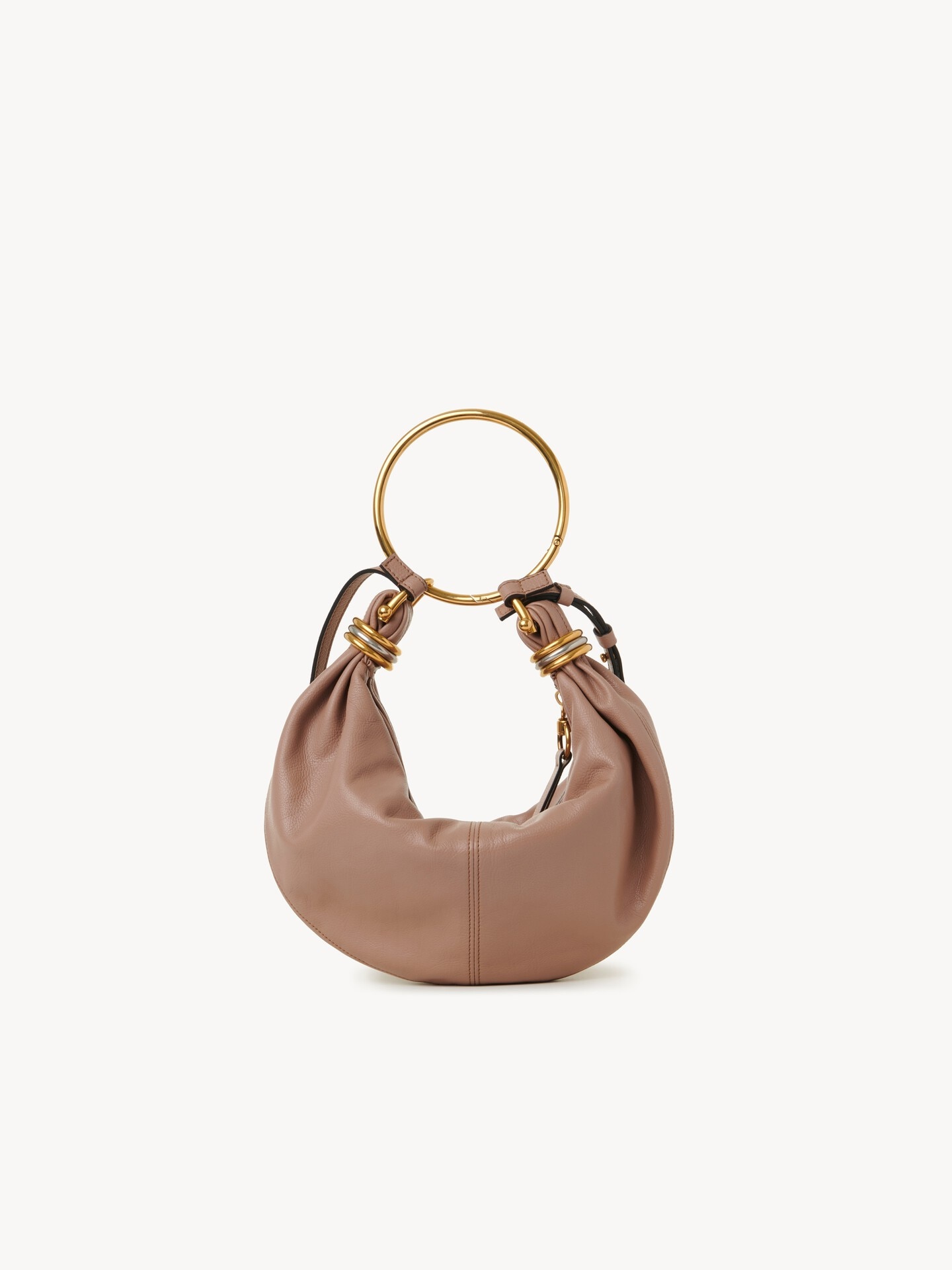 Small Bracelet Hobo bag in grained leather - 6