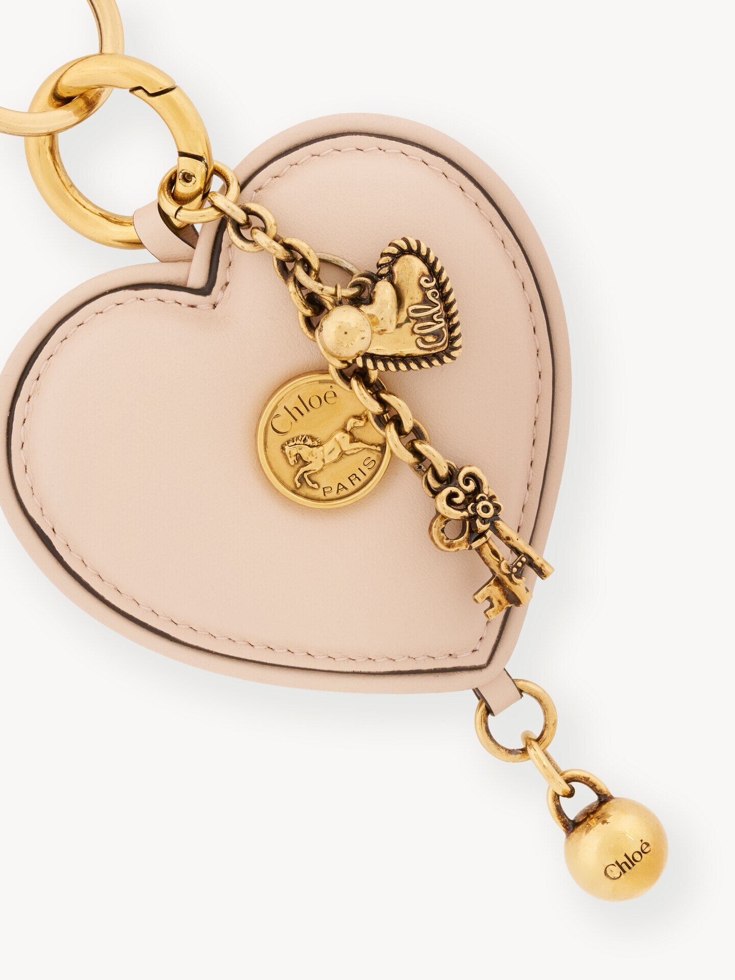 Bijou de sac c&oelig;ur Chlo&eacute; Symbols en cuir lisse - 3