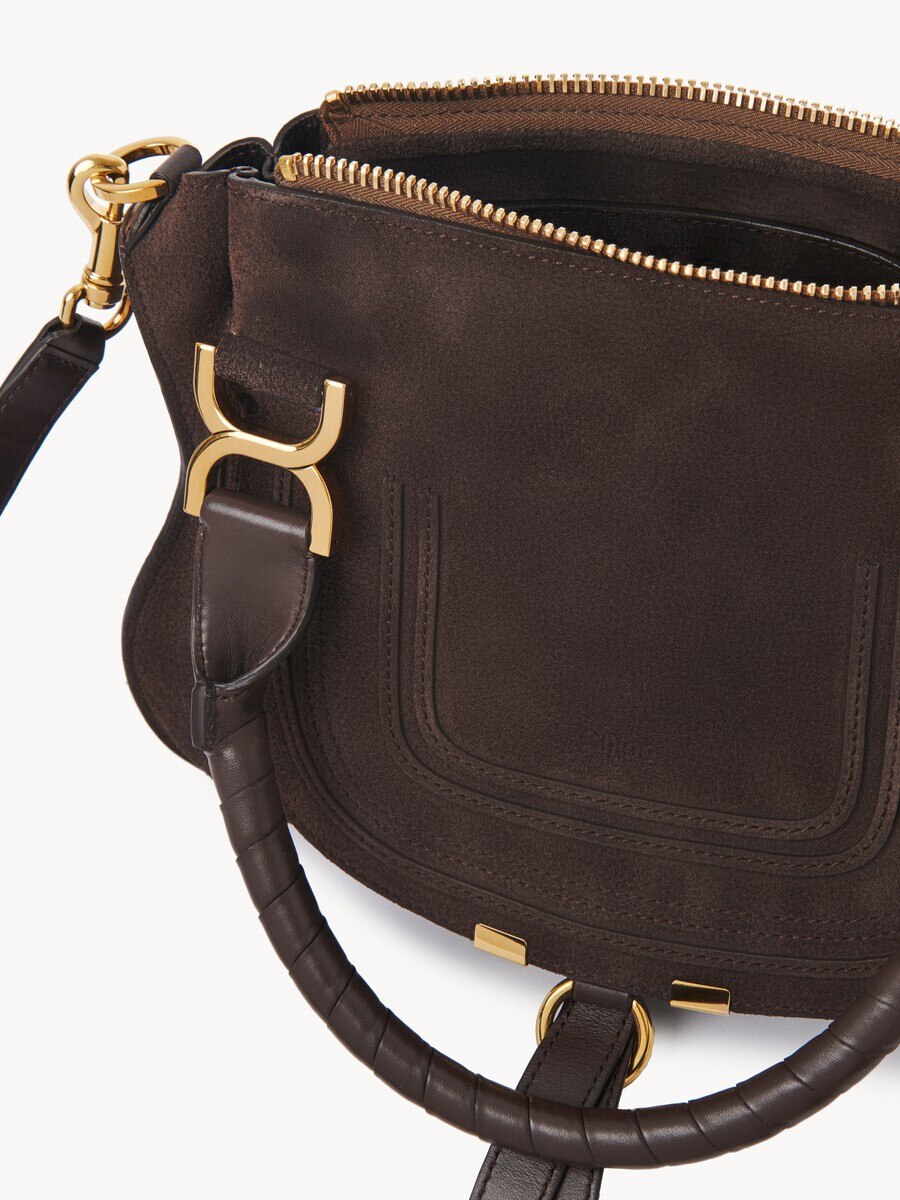Small Marcie bag in suede leather - 6