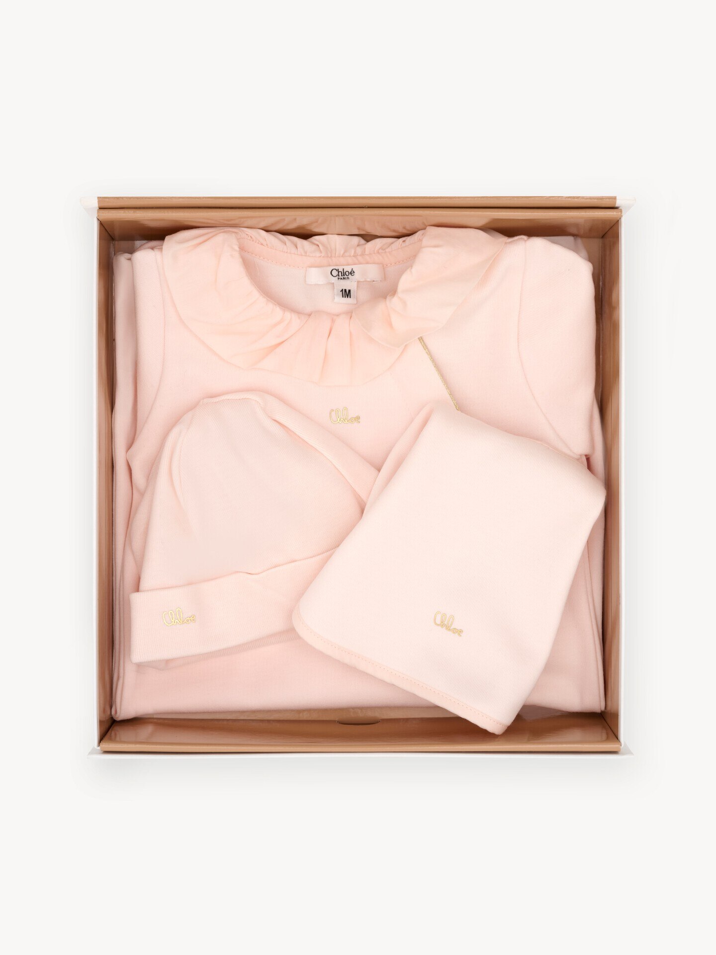 Baby-Geschenkset aus Schlafanzug, M&uuml;tze und L&auml;tzchen - 2