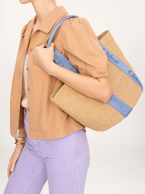 Large Woody basket in natural fibers