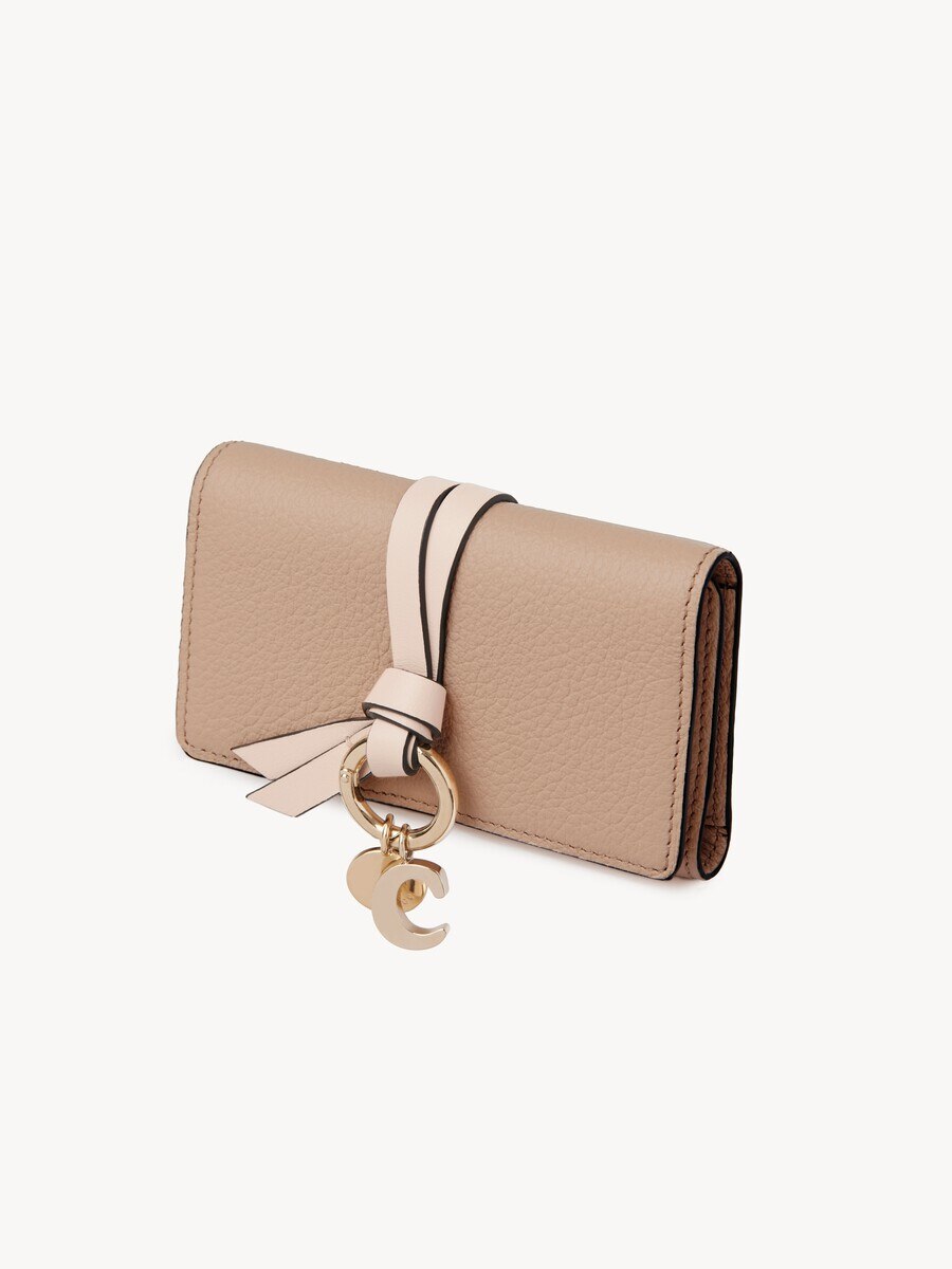 Alphabet key case in grained leather - 2