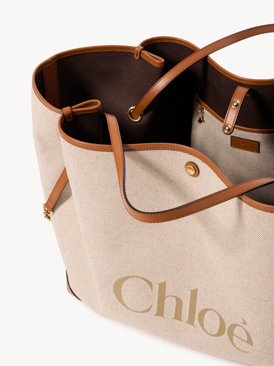 Large Chlo&eacute; Clover double carry bag in canvas - 6