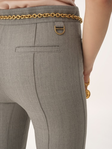 LOHEN PIGMENT DYEING COCOON PANTS グレー　36 INCOTEX wool cargo pants grey mottled | BRAUN Hamburg