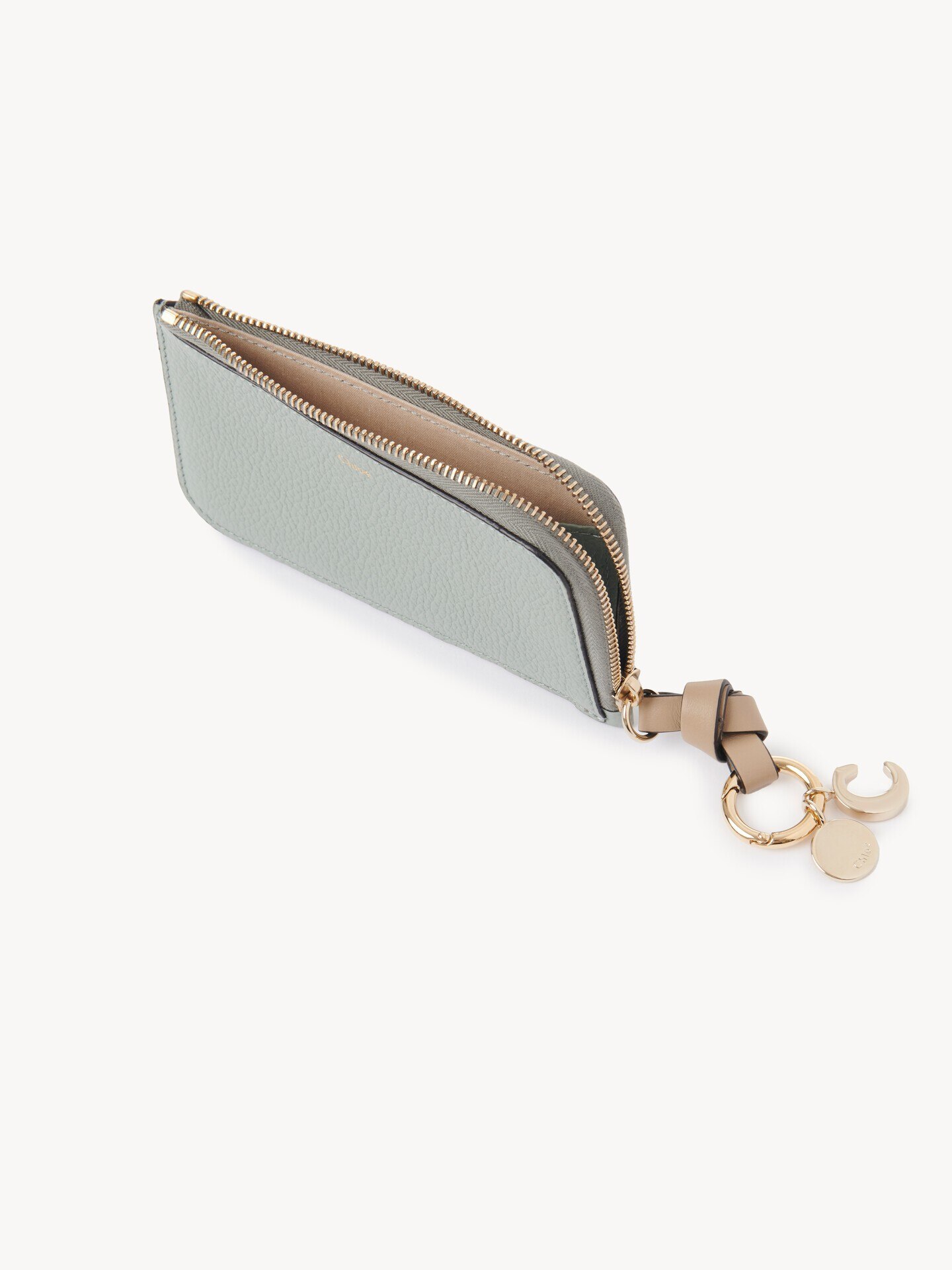 Alphabet wallet in grained leather - 5