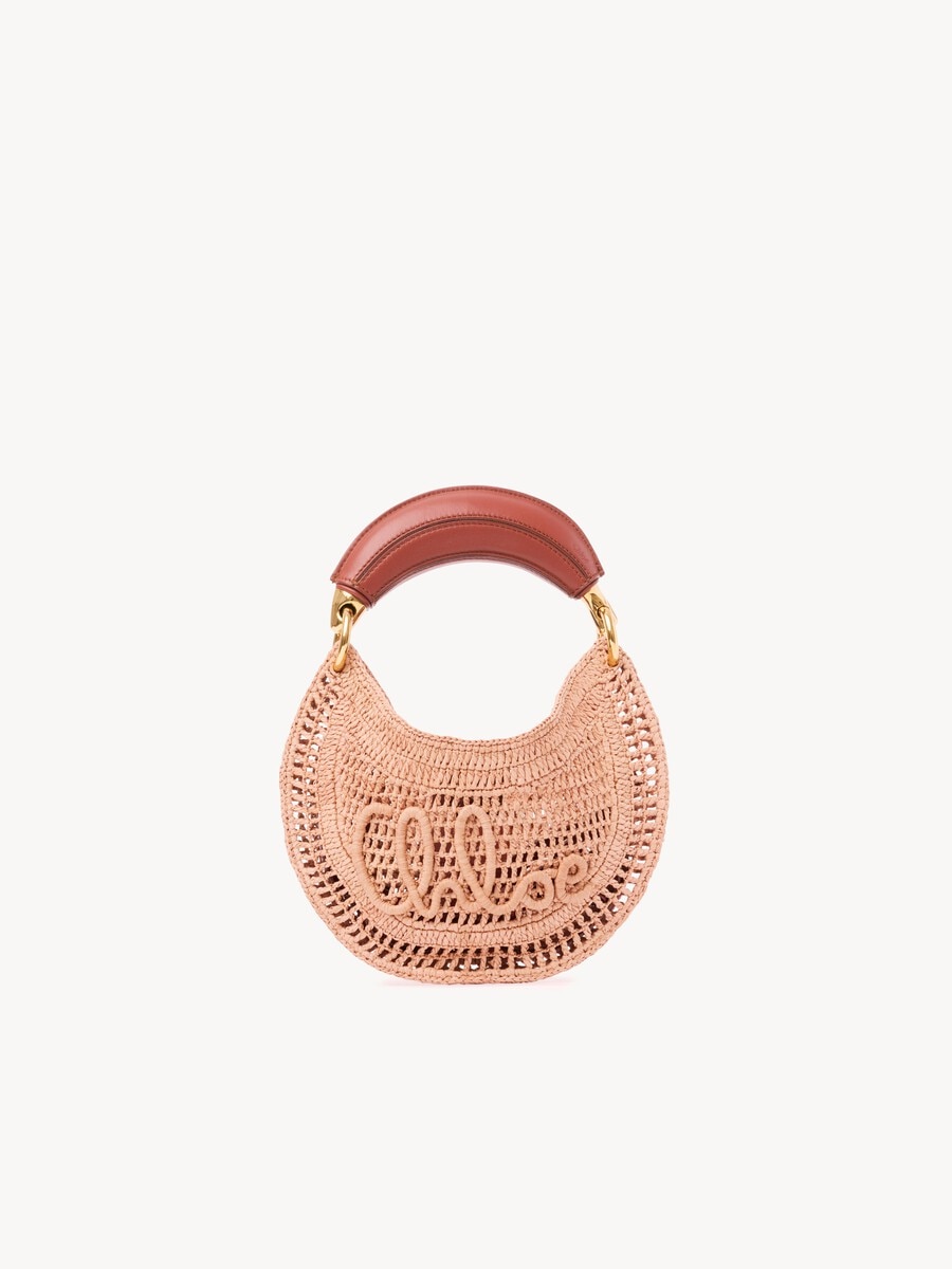 Minibolso hobo Summer Banana con correa de rafia - 2