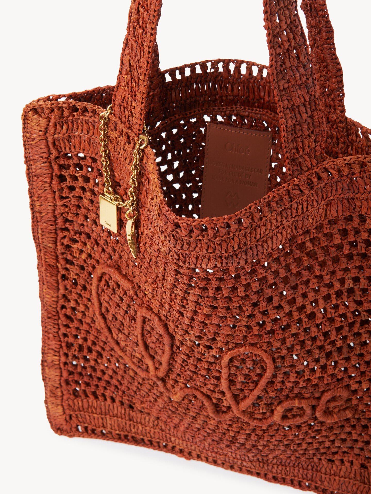 Summer Banana tote bag in raffia - 8