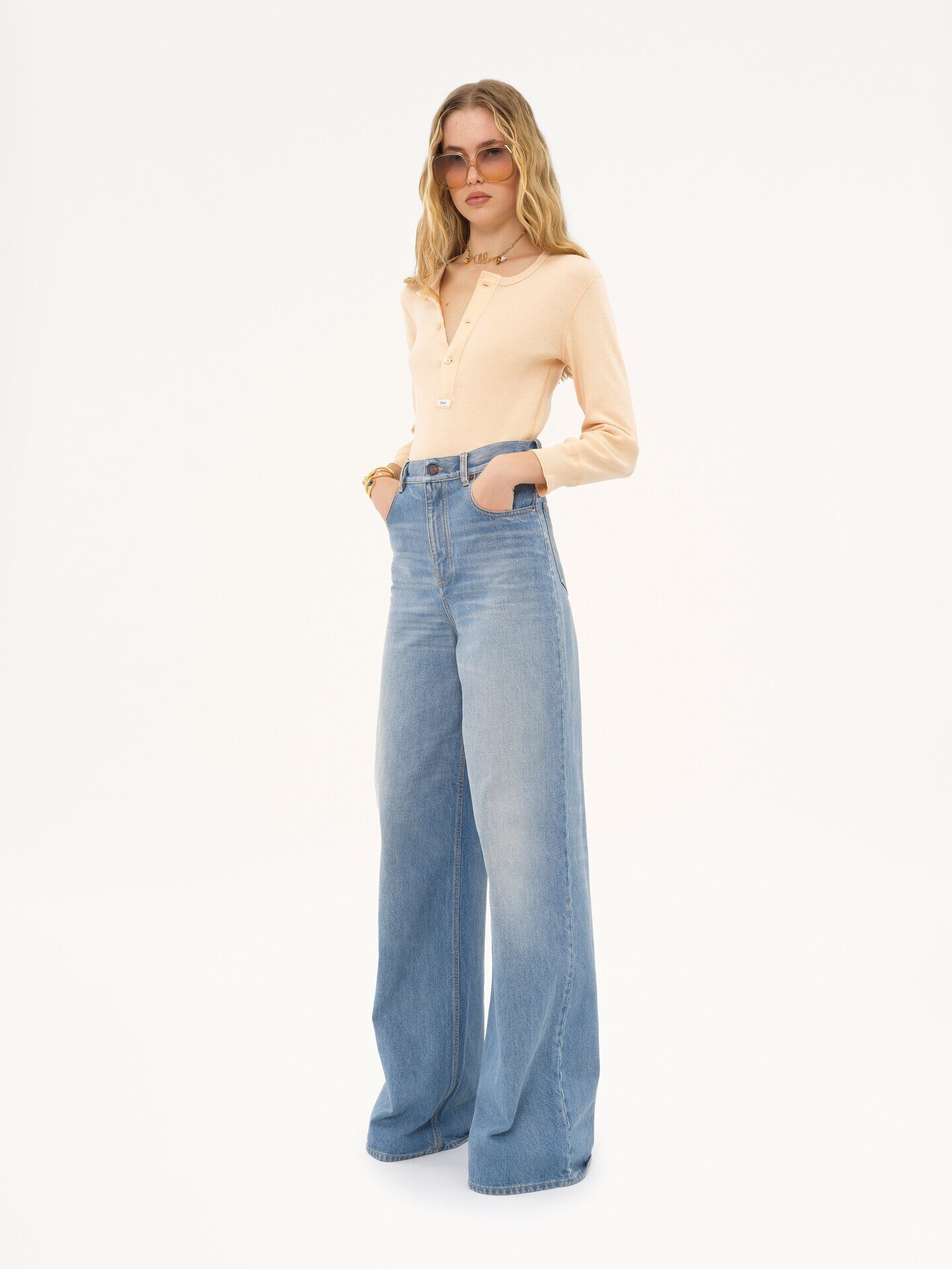 Camisa henley de jersey de algod&oacute;n - 4