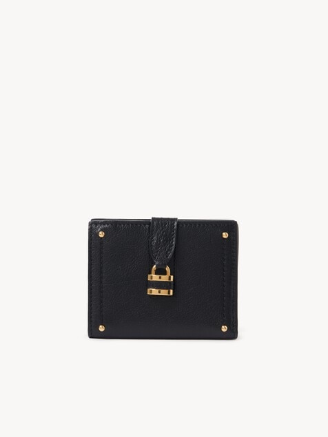 Paddington square wallet in grained leather