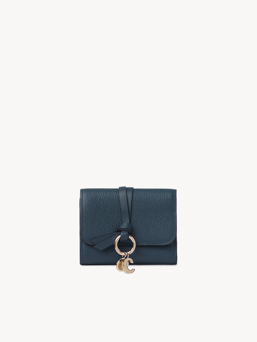 Small Alphabet tri-fold in grained leather - 2