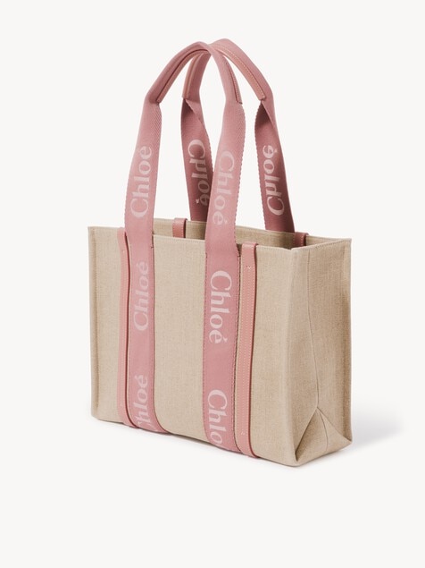 Woody tote bag in linen