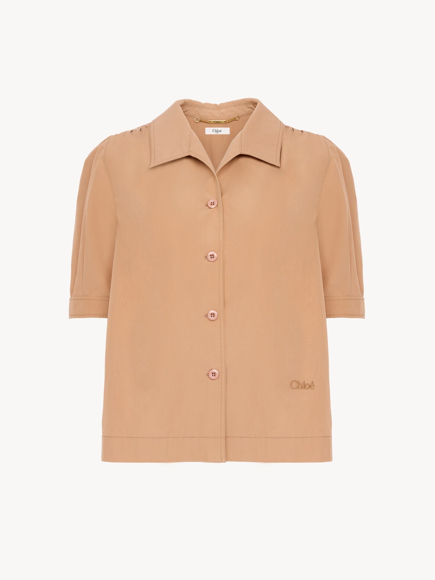Short-sleeve shirt in cotton poplin - 2