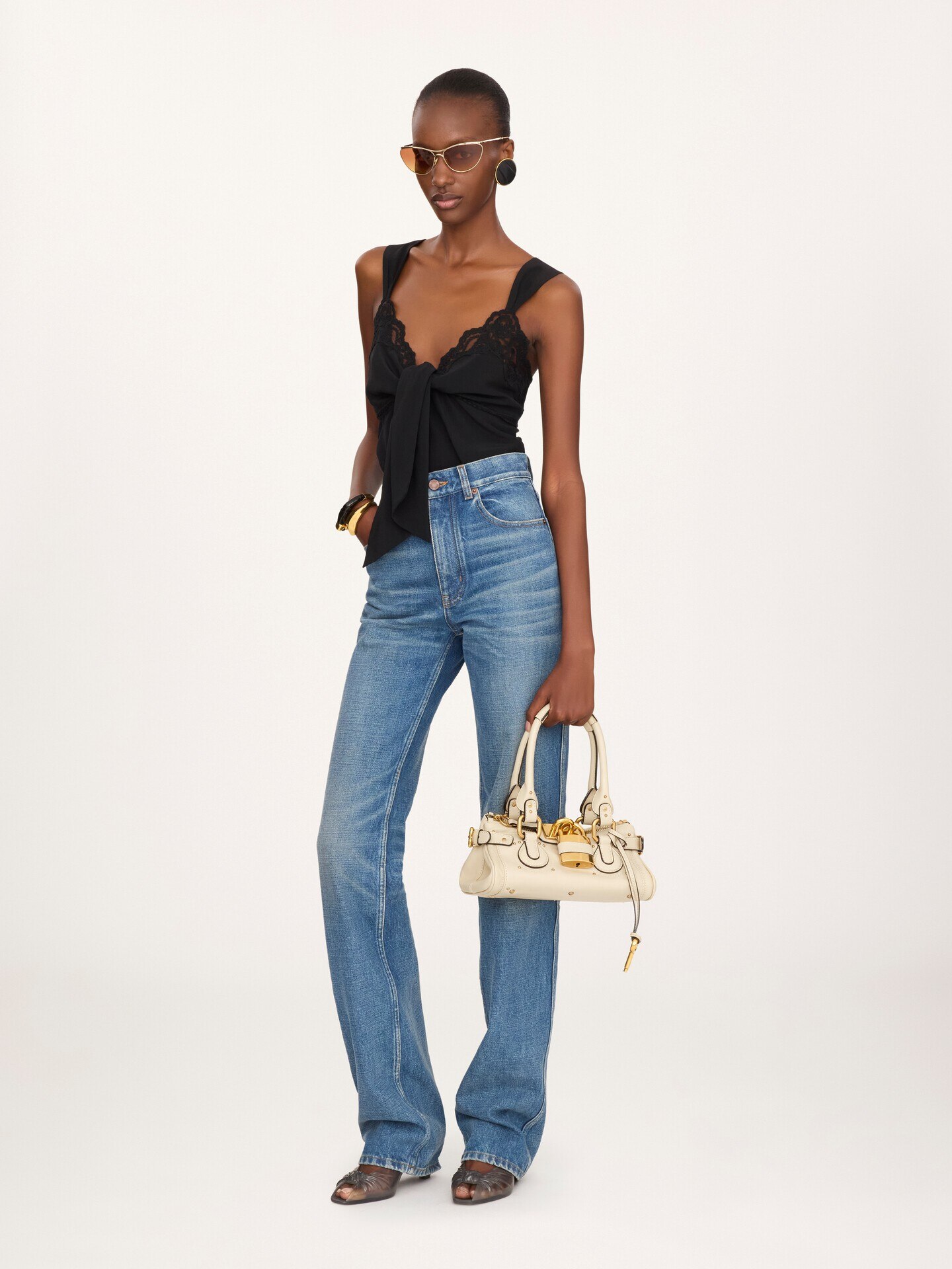 Bolso Paddington peque&ntilde;o de cuero granulado - 8