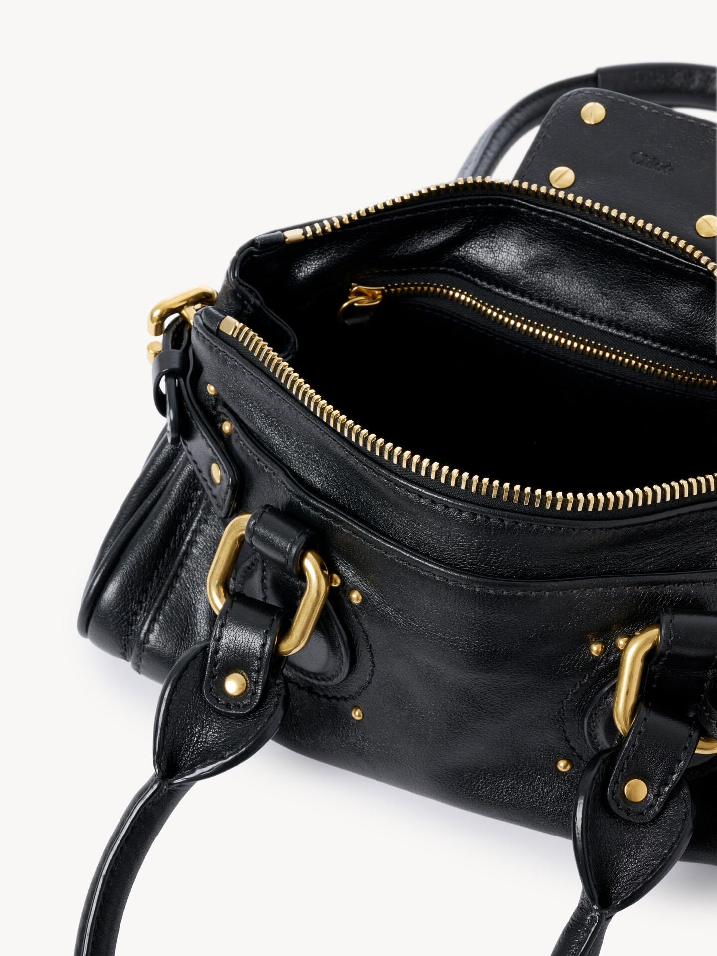 Small Paddington bag in grained leather - 5.0