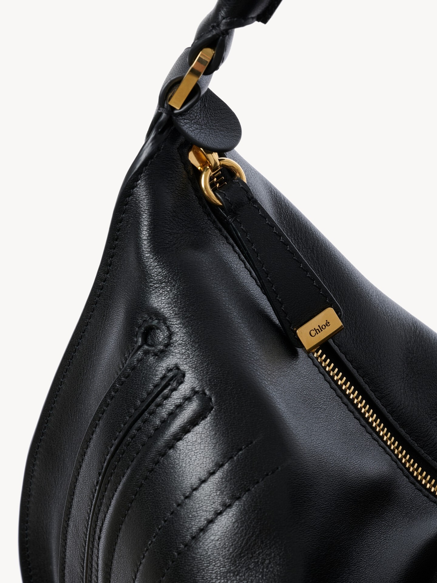 Sac port&eacute; &eacute;paule Marcie en cuir lisse - 9