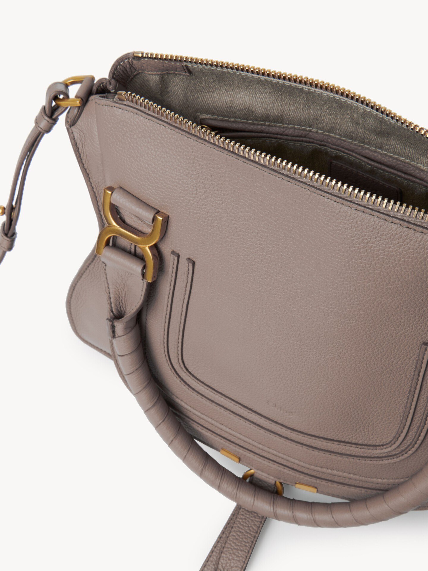 Small Marcie bag in grained leather - 5