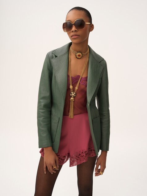 Chaqueta de sastre de cuero