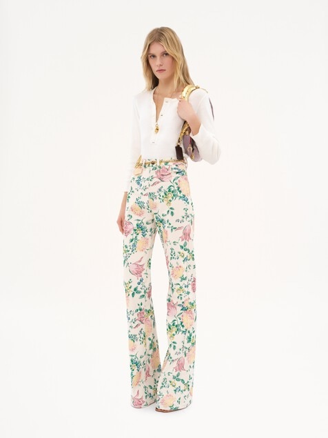 Henley shirt in cotton jersey