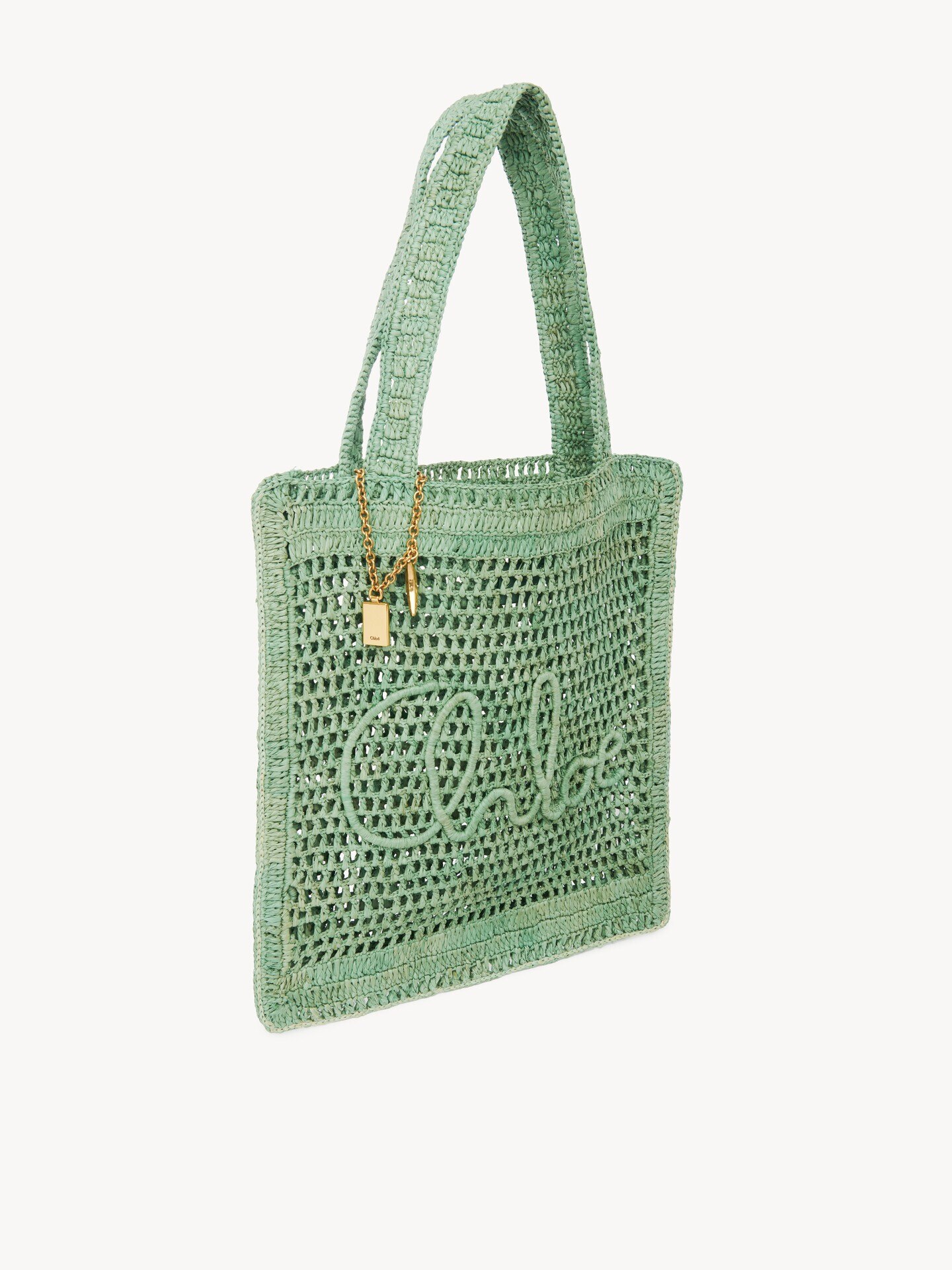 Summer Banana tote bag in raffia - 4