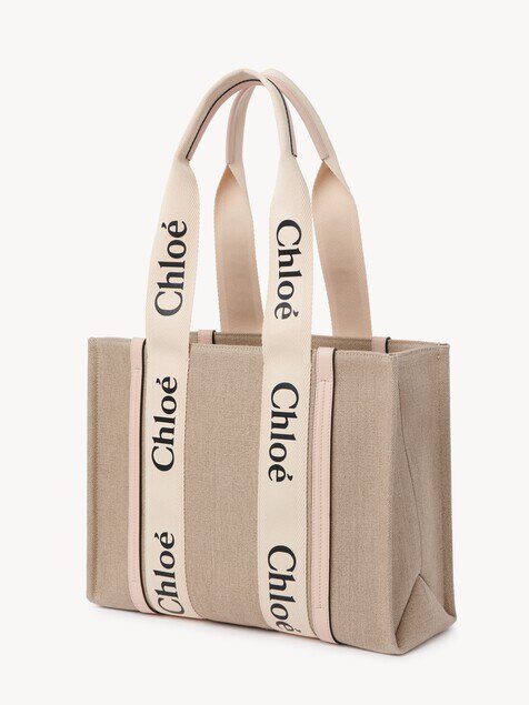 Woody tote bag in linen