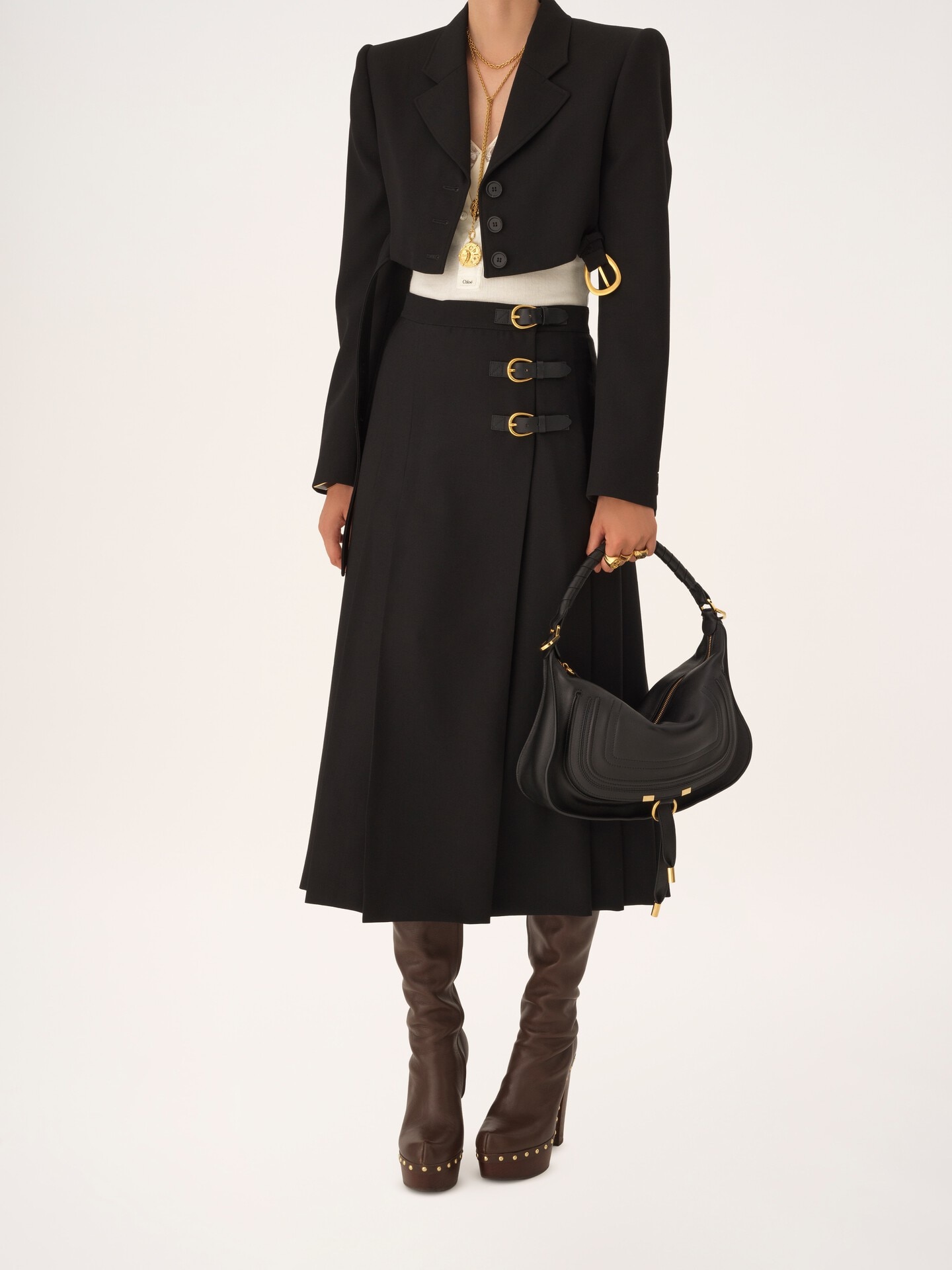 Small Marcie shoulder bag in soft leather - 9