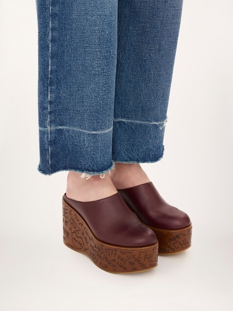 Mules compens&eacute;es Maxime