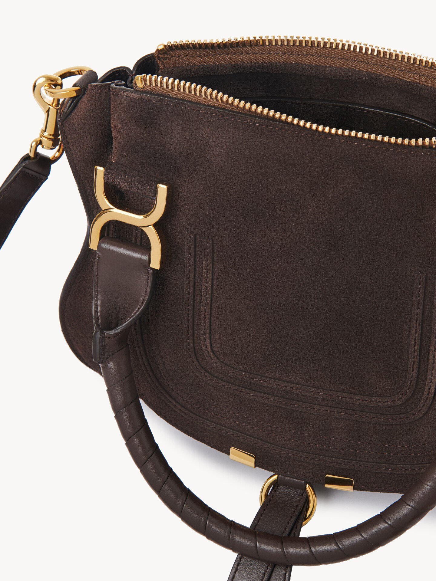 Small Marcie bag in suede leather - 6.0